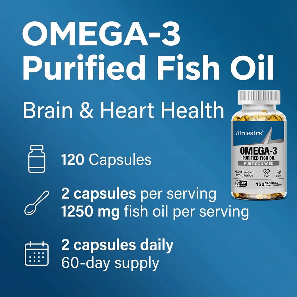 Vitrcestrs Omega 3 Soft Gels pure sourced